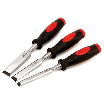 Performance Tool W232C - Juego De 3 Pinceles De Pintura Con Asas De Plástico Duraderas, Tamaños De 1/2 Pulgadas, 1 Y 2 De Ancho Para Uso Con Muchas Pinturas
