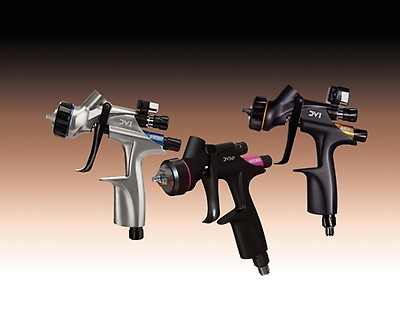 Pistola A Spruzzo HVLP DeVilbiss DV1-C+ Per Verniciature – 1.3mm, Alimentazione A Gravità, Nero Opaco