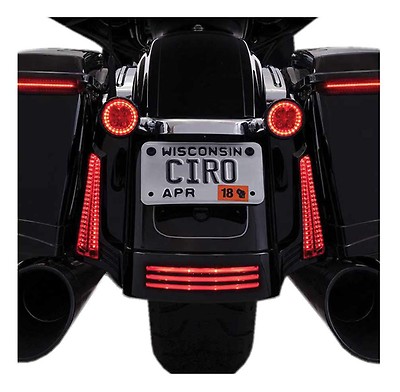 CIRO Turn Signal Insert - Front - Black/Clear 45423
