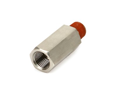 VIAIR 1/4 Inch F to 1/4 Inch M Black Nickel Plated Check Valve (92822)
