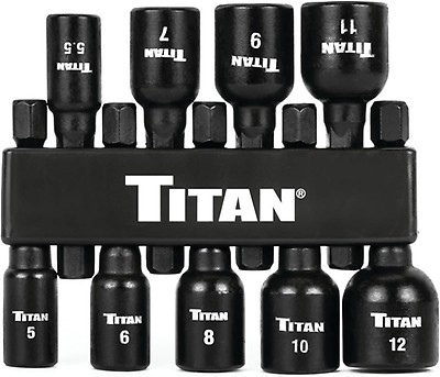 9-Piece Magnetic Nut Driver Set - Hex Shank, Metric & SAE, Quick Change 4 thumbnail image