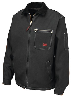 ジャケット・アウター wildDUCK Tough Duck Men's Black High Visibility Zipper Jacket, Size S
