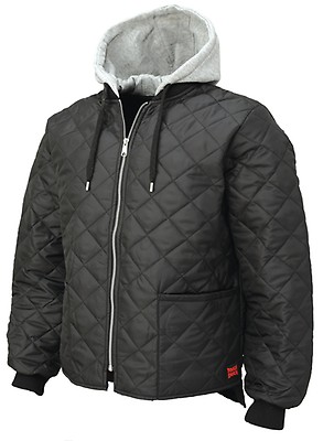 Tough Duck Quilted Freezer Jacket (WJ251-BLACK-XS) | JB Tools