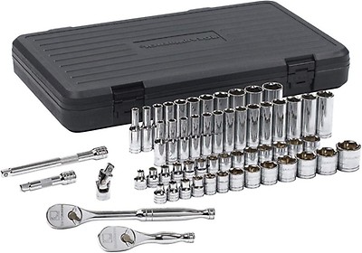 GearWrench 80300 51 piece 1 4 Drive 6 Point Socket Set JB Tools