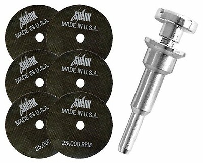 Shark 12700 3-Inch by 1/32-Inch by 3/8-Inch 10-Pack Double Reinforced Cut-off Wheels 