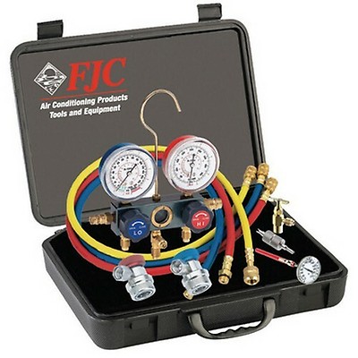FJC R1234YF Manual Couplers Conversion Kit for R12 R134a Manifold Gauges to R1234YF 
