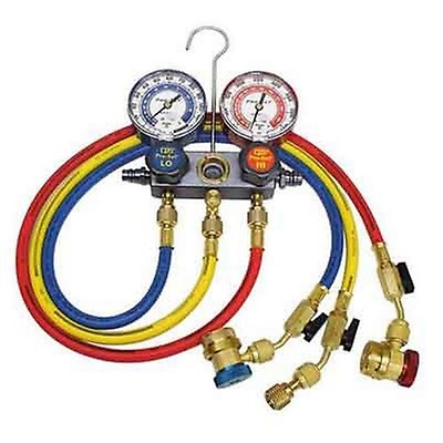CPS Products MAID8QZ Blackmax A/C Manifold Gauge Set, for R134a