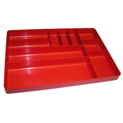 Ernst Manufacturing Home and Garage Organizer Tray, 10-Compartments, Red 