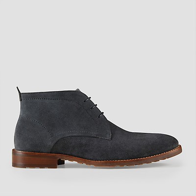 black suede trainer boots