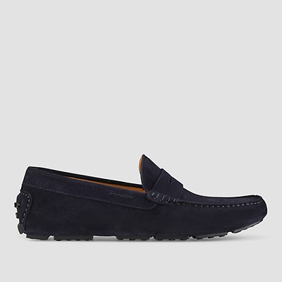 mens soft leather slip on shoes