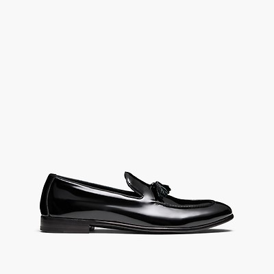 Mens Patent Leather Slipon Loafers