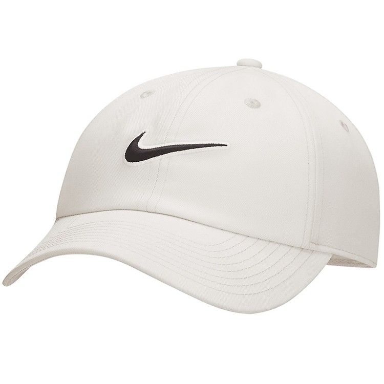 Nike black & white unstructured swoosh cap