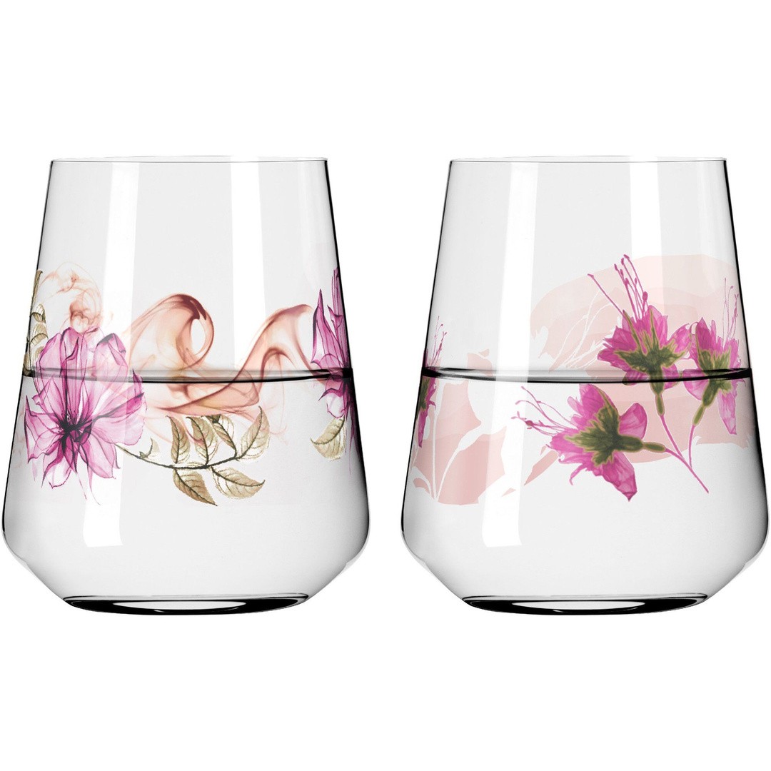 RITZENHOFF Summer Breeze Lot De 2 Verres à Apéritif 500ml - Motif Fruits Multicolores, Fabriqués En Allemagne