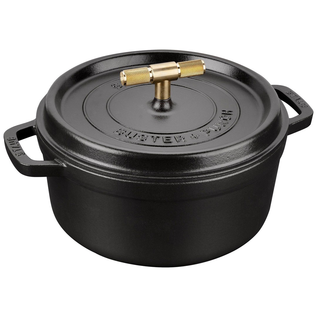 Staub La Cocotte Rund Gryte Svart 14 cm 0,8 l | Bakeren og Kokken