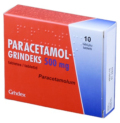 fluctuate prevent fertilizer PARACETAMOL GRINDEKS 500 mg pills, 20 pcs. - Mēness aptieka