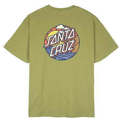 Santa Cruz x TMNT Pizza Dot Forest Green T-Shirt