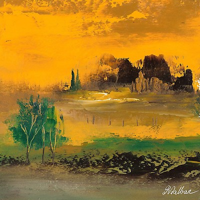 Unique Artwork Coucher De Soleil From The Artist Rose Dalban