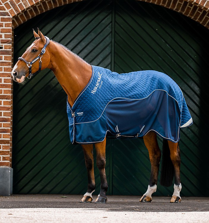 Amigo Bravo 1200D Plus 0gr. Navy (inclusief hals) - Waterdichte dekens