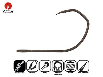 VMC 7237 Bn Light Inline Single Hook #6 7Stk.