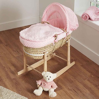 dolls moses basket and stand