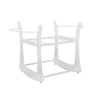 white moses basket stand