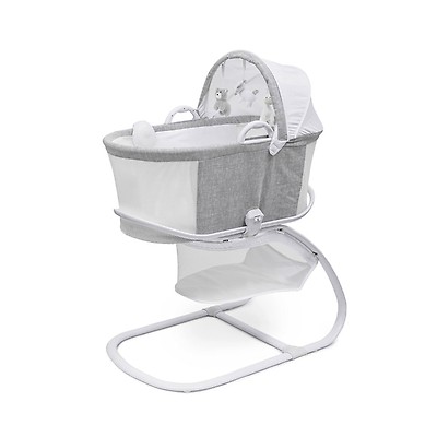 inovi cocoon folding moses crib travel cot grey