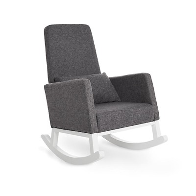 obaby deluxe reclining glider chair and stool