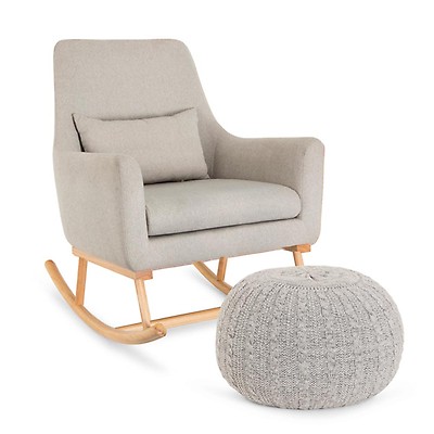 obaby reclining glider chair and stool