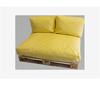 Pack de 2 almofadas de costas e 2 almofadas de assento para palete Chambray  bege — Almofadas de jardim
