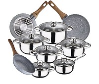 Batería de Cocina SAN IGNACIO Onil (Aço Inoxidável - 5 Piezas)