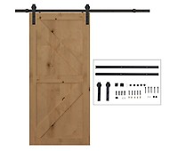 Maison Exclusive - Kit de ferragens para porta deslizante 200 cm aço branco