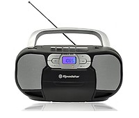 Roadstar RCR-3025EBT/BK Radio Cassette Vintage Años 80 Portátil Multibanda  AM /FM /SW, Bluetooth, Retro Boombox Reproductor Grabador a Cinta, USB y  Tarjeta SD, Conexión Auriculares, Negro