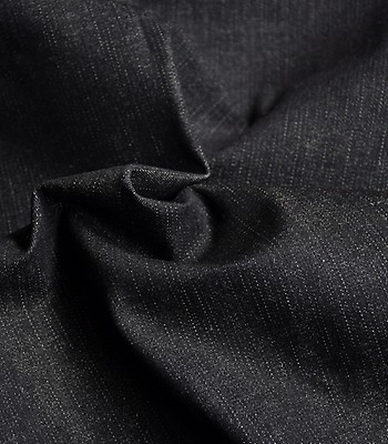 Tissu gabardine fine stretch - Noir