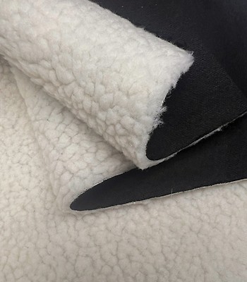 Tissu Sherpa Polaire Doublure Fausse Fourrure – 1 Mètre – Polyester Uni – 160 Cm De Large
