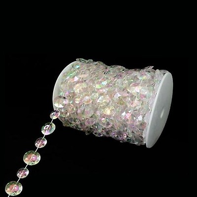 Iridescent Crystal Beads - Style#10 - 99ft. Roll (CUSTOMER FAVORITE!)