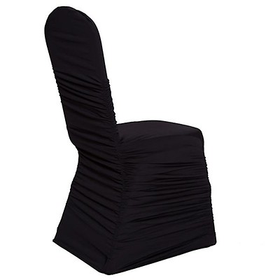 White Ruched Chair Covers  White Chair Covers for Sale