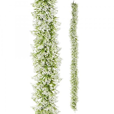 Decostar™ Artificial Flower Garland 80 White