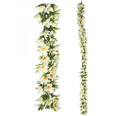 Decostar™ Artificial Flower Garland 80 White