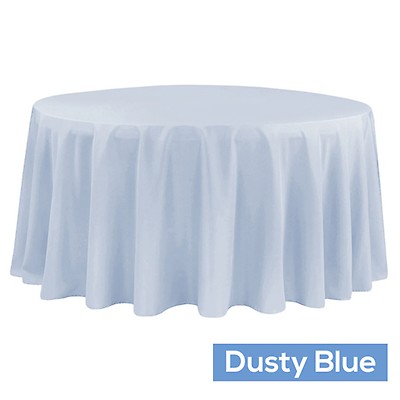 90 x 156 Rectangular 125-130 GSM Polyester Tablecloth - Pewter