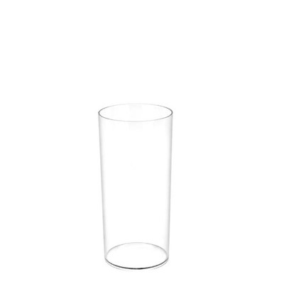 Large Clear Plastic Cylinder Containers 2 Ends Flat Side - 8 x 9 Clear - 15.6 Mil Thick | Quantity: 24 | Diameter - 8'' by Paper Mart