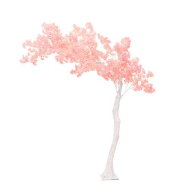 52 (4.3FT) Tall Fake Wisteria Bloom Tabletop Centerpieces Tree - White