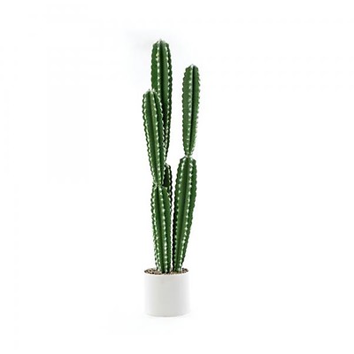 Faux Prickly Pear Cactus with Pot - 30“