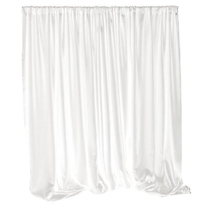 Silver Sequin Backdrop Curtain w/ 4 Rod Pocket by Eastern Mills - 14ft  Long x 4.5ft Wide