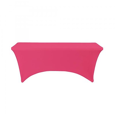 Spandex Rectangle Table Covers 8ft - Pink