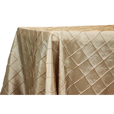 Chocolate Brown - 90 Inch X 156 Inch - Pintuck Satin Tablecloth