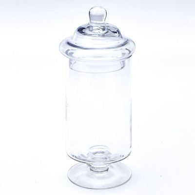 Stemmed Glass Candy Jar - 10 inch, Size: 7