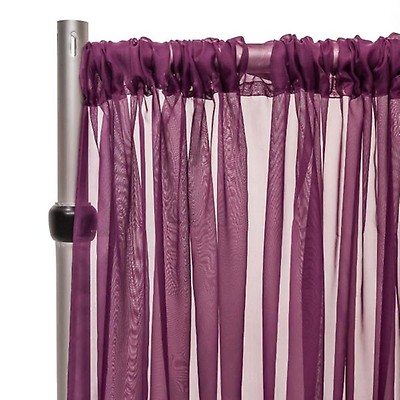 Silver Sequin Backdrop Curtain w/ 4 Rod Pocket by Eastern Mills - 8ft Long  x 9.5ft Wide