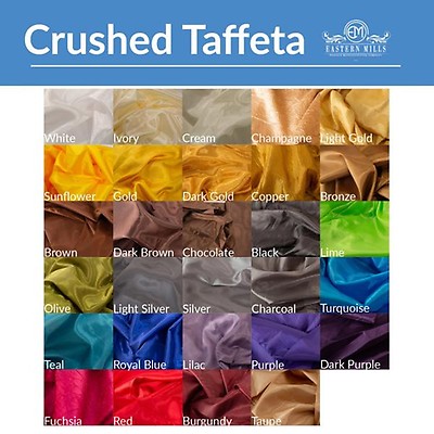 FR* Crushed Sheer Voile Fabric by the Yard - 10ft Wide - Choice of Colors