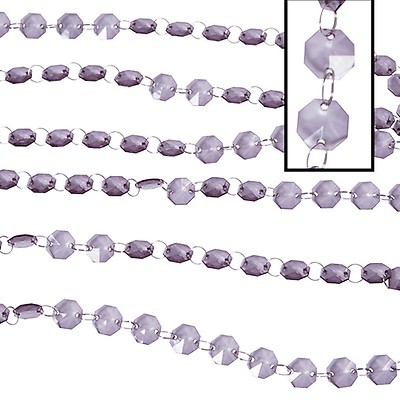 Decostar™ Acrylic Crystal Garland, Clear Large&Small Bead shape