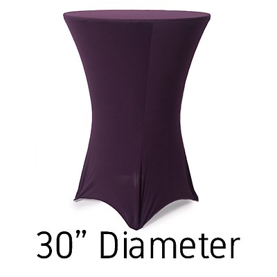 Spandex Cocktail Table Cover – Black
